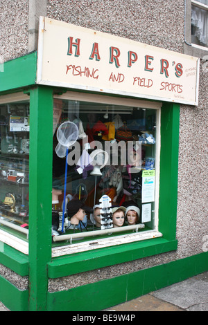Fishing and Field Sports shop in Truro, Caithness, Scotland Stock Photo