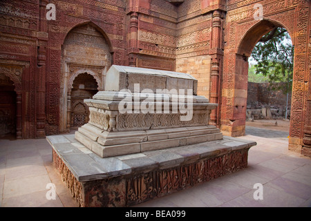 Iltutmish Tomb at Qutb Minar in Delhi India Stock Photo