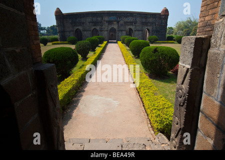 Qutub Shahi Mosque or Sona Masjid in Pandua near Malda India Stock Photo