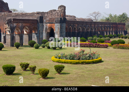 Adina Mosque or Jama Masjid in Gaur in Bengal State India Stock Photo