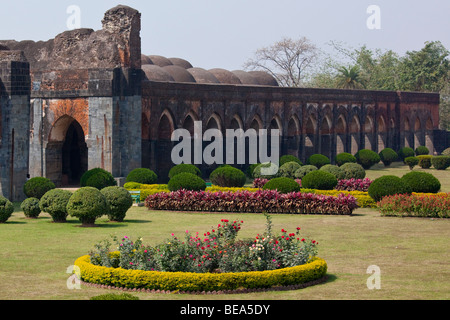 Adina Mosque or Jama Masjid in Gaur in Bengal State India Stock Photo