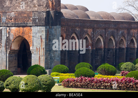 Adina Mosque or Jama Masjid in Gaur in Bengal State India Stock Photo