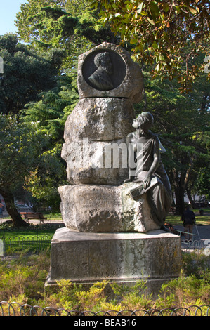 franga borges statue praca do principe real square bairro alto lisbon portugal Stock Photo