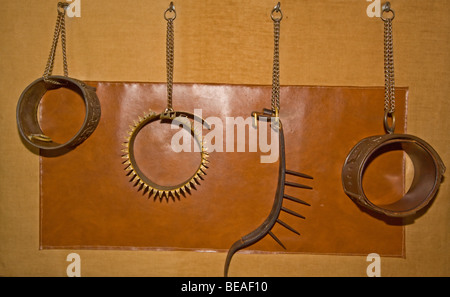 Dog Collar Museum at Leeds Castle Kent Stock Photo