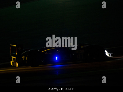 The Le Mans Series 1000km of the Algarve taking place during the night at the Autódromo Internacional do Algarve, near Portimão Stock Photo