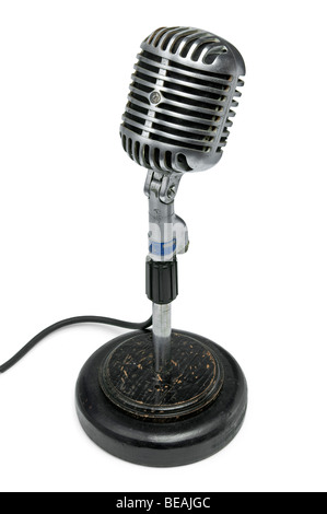 1950s broadcasting microphone Stock Photo