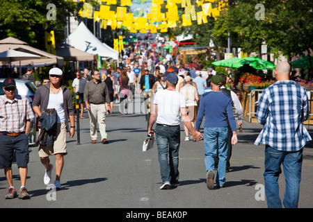 Le Village gai or the Village gay neighborhood in Montreal Canada Stock Photo