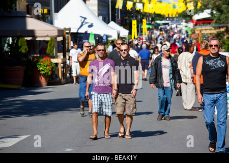 Le Village gai or the Village gay neighborhood in Montreal Canada Stock Photo