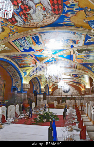 hotel el convento restaurant interior, Coreses spain castile and leon Stock Photo