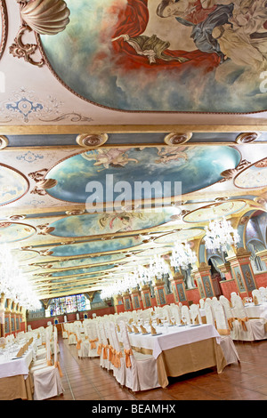 hotel el convento restaurant interior, Coreses spain castile and leon Stock Photo