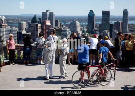 View from Mont Royal Montreal Canada Stock Photo