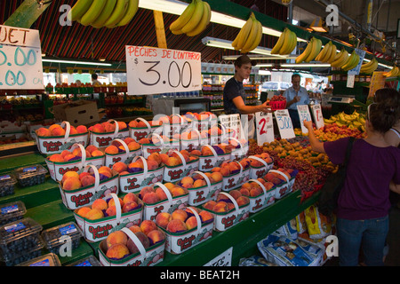 Jean-Talon Market (March Jean-Talon) in Montreal Canada Stock Photo