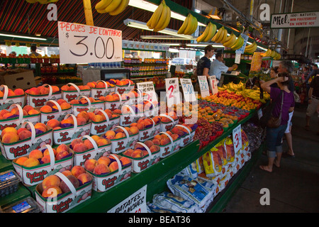 Jean-Talon Market (March Jean-Talon) in Montreal Canada Stock Photo