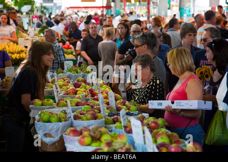 Jean-Talon Market (March Jean-Talon) in Montreal Canada Stock Photo