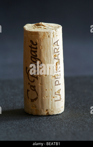 technical cork with disks at the end and glued parts in the middle Stock Photo
