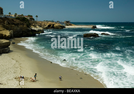 La Jolla Cove on the Pacific Ocean near San Diego Stock Photo