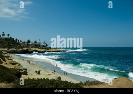 La Jolla Cove on the Pacific Ocean near San Diego Stock Photo