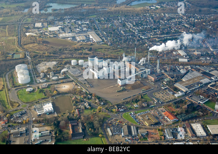 aerial photo of sugar factory Juelich, sugar beets, Germany Stock Photo ...