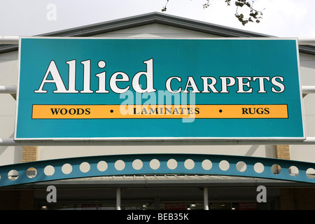 Allied Carpets Flooring sign Stock Photo