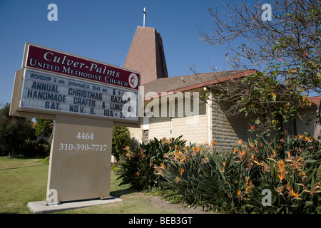 United Methodist Church Culver City Los Angeles California Stock Photo