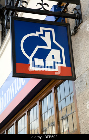 Nationwide building society branch sign, Ipswich, England Stock Photo