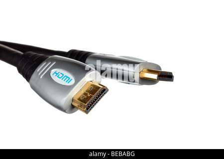 HDMI cable connectors. Stock Photo