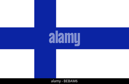 Finnish flag Stock Photo