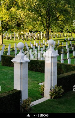 Canadian WWII War Cemetery at Beny Sur Mer in Normandy France Stock Photo