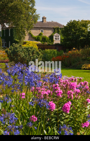 The Gardens and house at Bressingham museum in Norfolk Uk Stock Photo