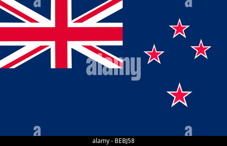 New Zealand flag illustration Stock Photo