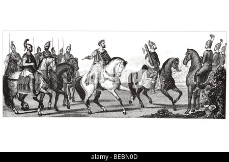 roman interperator roman general roman lictor the imperators body guard sarmatian mailed horseman Stock Photo