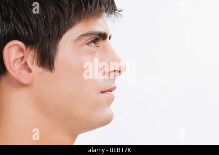Close-up of a man looking serious Stock Photo
