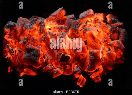 Hot coals, barbecues, summer Stock Photo