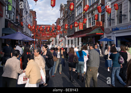 chinatown in london england Stock Photo