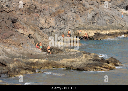 Cliffs on Punta de Teno, Canary Island Tenerife, Spain Stock Photo