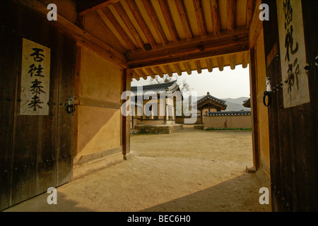 Hahoe traditional Folk Village in Andong South Korea, UNESCO site, on ...