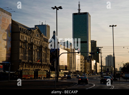 The center of Warsaw, Poland, Europe Stock Photo