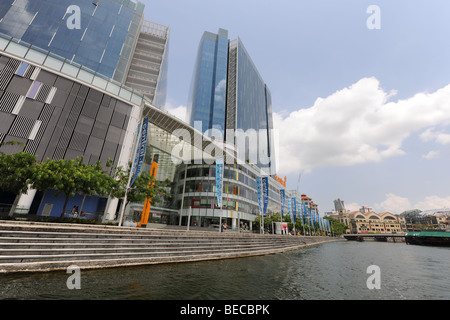 Central, Clarke Quay, Singapore River, Singapore Stock Photo