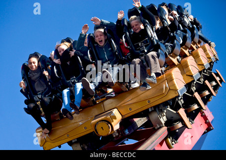 The 'Demon* rollercoaster In Tivoli, Copenhagen. The 'Demon ...