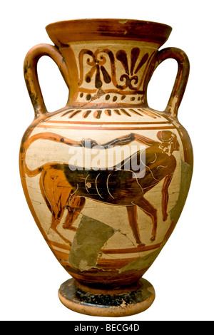 Ancient jug from 540 BC Stock Photo