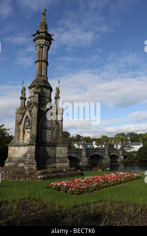 monument to Earl of Galloway Newton Stewart, Dumfries and Galloway, Scotland  September 2009 Stock Photo