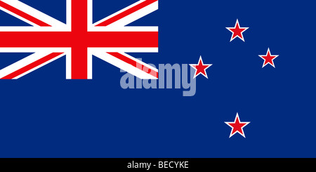 Flag of New Zealand Stock Photo