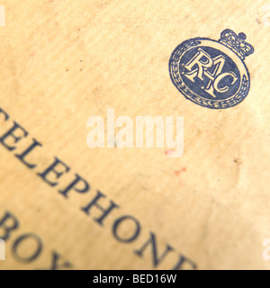 Old fashioned RAC key for phone box Stock Photo