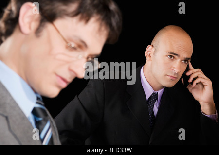 Close-up of two businessmen Stock Photo