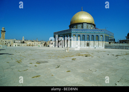 Dome of the Rock, Qubbet es-Sakhra, on the Temple Mount, Jerusalem, Israel, Near East, Orient Stock Photo