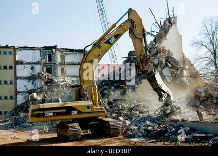 Building demolition, Munich, Germany, Europe Stock Photo