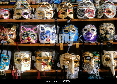 Masks, carnival in Venice, Veneto, Italy, Europe Stock Photo