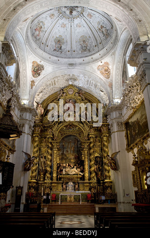 Iglesia de San Jorge Church in the Hospital de la Santa Caridad, hosting paintings by the artist Bartolom Esteban Murillo, Sev Stock Photo