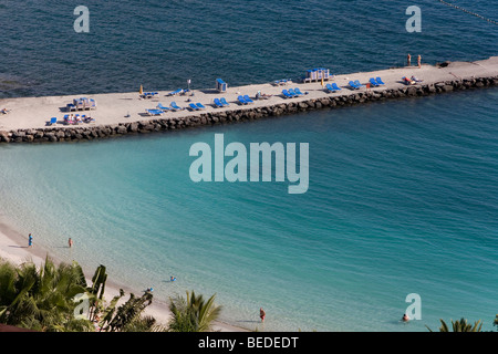 Anfi del Mar beach, near Puerto Rico, Grand Canary, Canary Islands, Spain, Europe Stock Photo