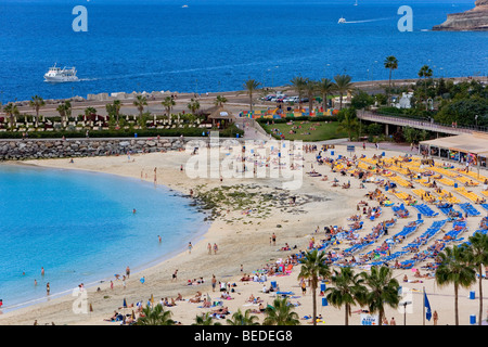 Playa Amadores beach near Puerto Rico, Grand Canary, Canary Islands, Spain, Europe Stock Photo